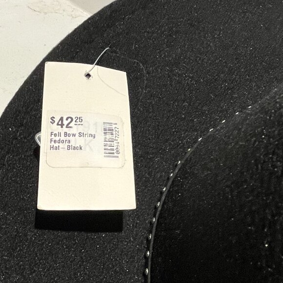 Lot 4 NEW HATS Felt Brim Fedora Panama Black Gray Tan One Size Unisex Gifts - Picture 7 of 11